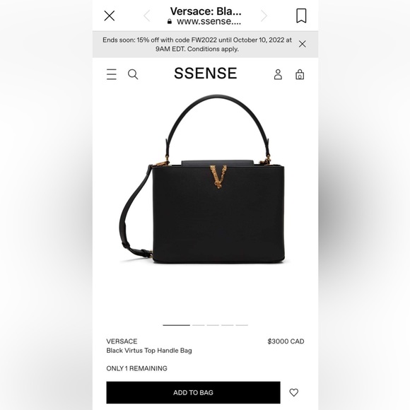 Versace Virtus Python Handbag - Authentic - Picture 10 of 11